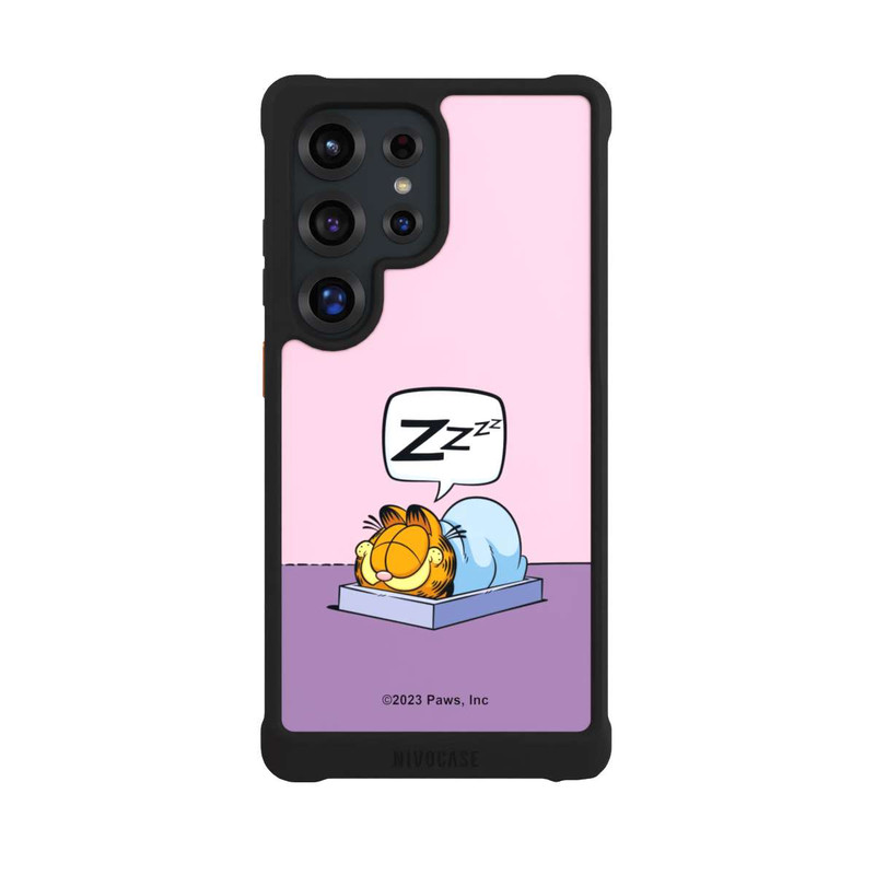 Galaxy S25 Ultra NIVOmax Garfield Nap Attack Pink 