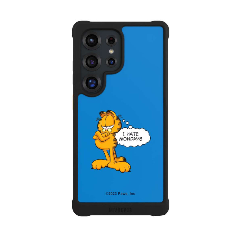 Galaxy S25 Ultra NIVOmax Garfield I Hate Mondays Blau