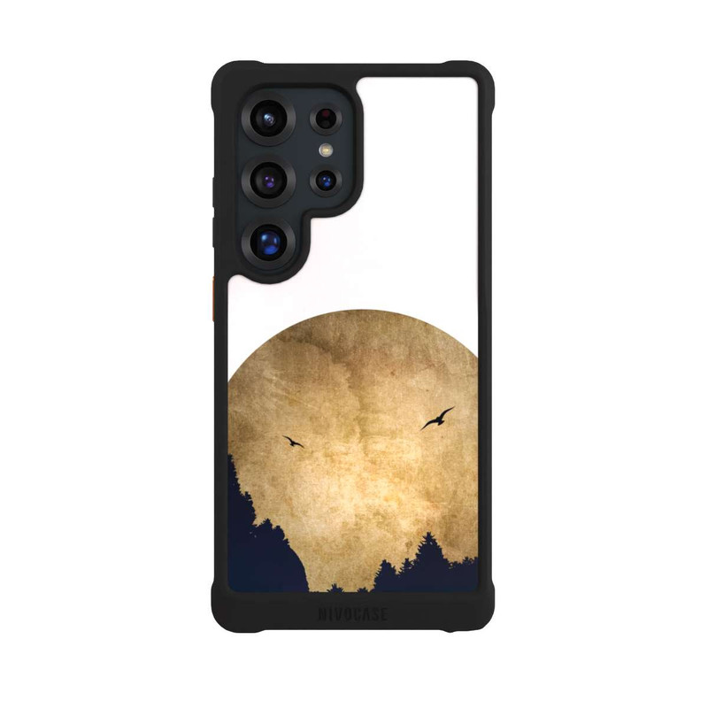 Galaxy S25 Ultra NIVOmax Deux oiseaux et la lune