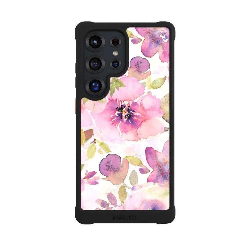 Galaxy S25 Ultra NIVOmax Papier Peint Fleurs Roses