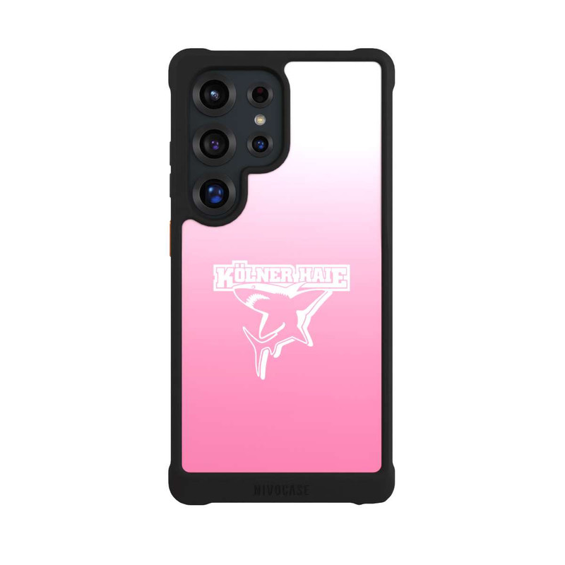 Galaxy S25 Ultra NIVOmax Kölner Haie Weiß Rosa