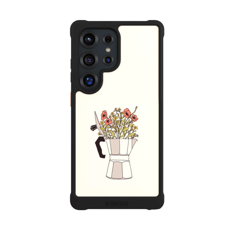 Galaxy S25 Ultra NIVOmax Fleurs Moka
