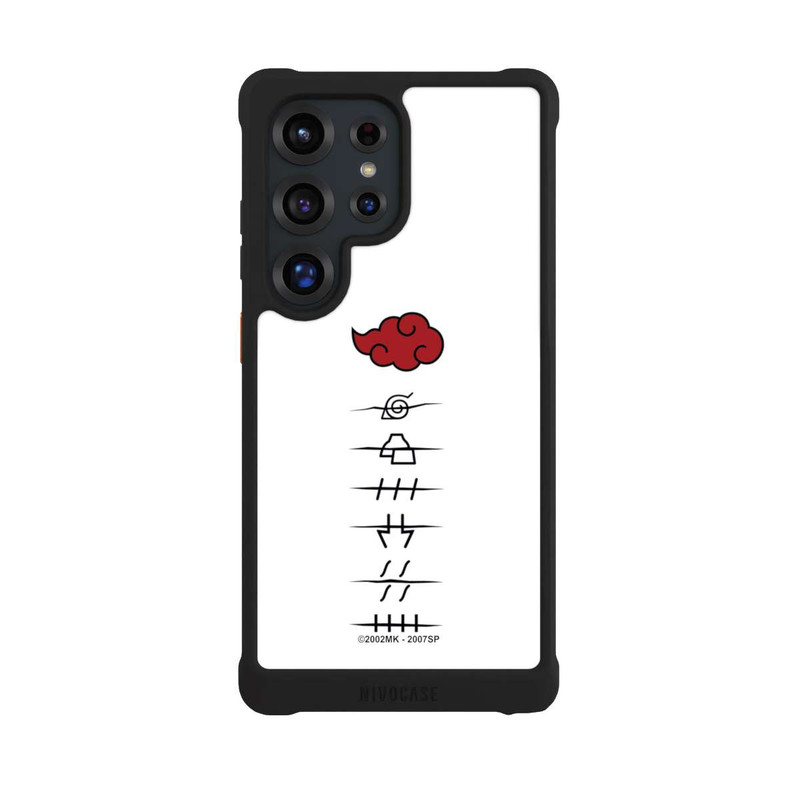 Galaxy S25 Ultra NIVOmax Akatsuki Mitgliedersymbole Weiß