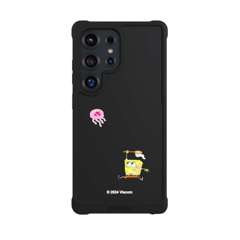 Galaxy S25 Ultra NIVOmax Spongebob jagt Quallen