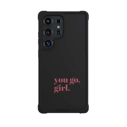 Samsung Galaxy S25 Ultra NIVOmax You Go Girl Rosa Transparent