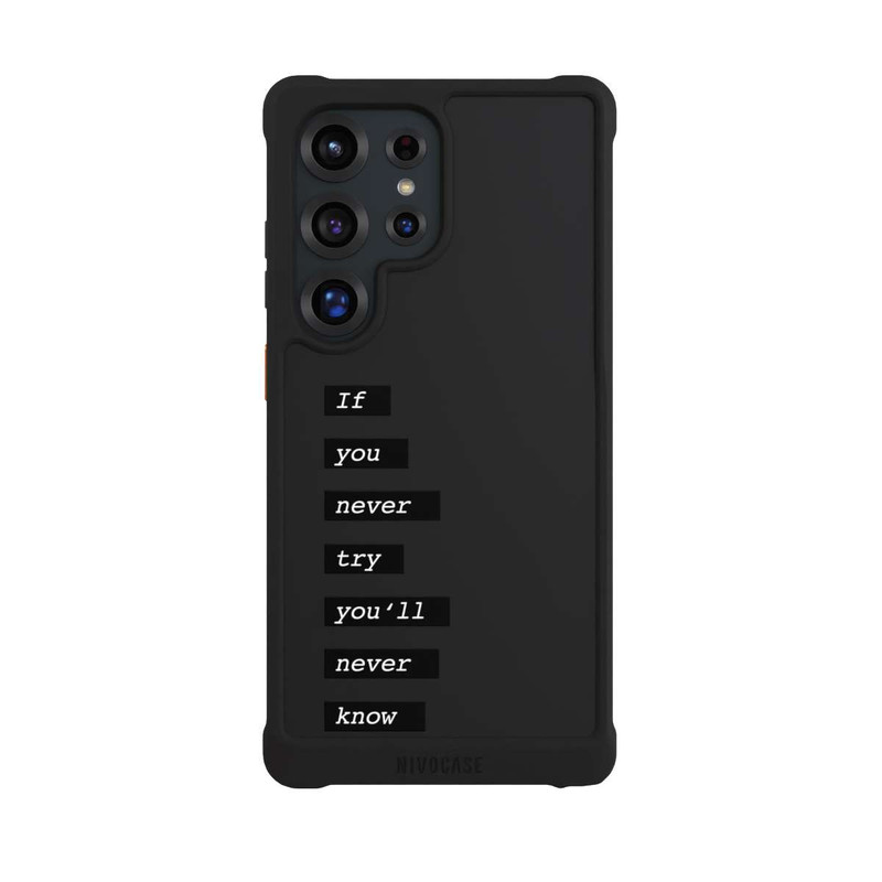 Galaxy S25 Ultra NIVOmax If You Try Black Transparent