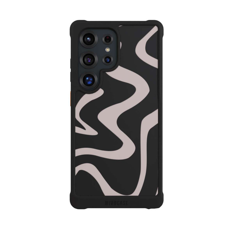 Galaxy S25 Ultra NIVOmax Linien Wellig Transparent