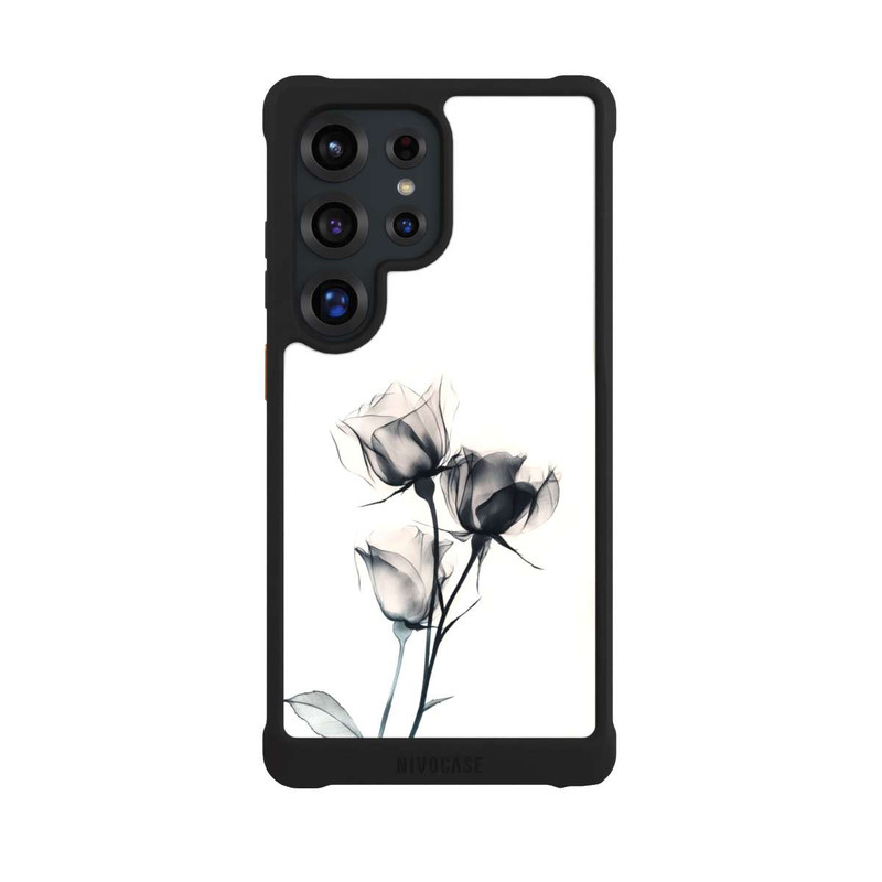 Galaxy S25 Ultra NIVOmax Schwarze Blume