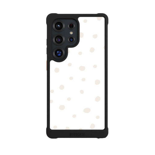 Samsung Galaxy S25 Ultra NIVOmax Punktmuster Weiß Braun
