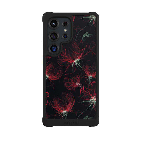 Samsung Galaxy S25 Ultra NIVOmax Tapete mit roten Blumen