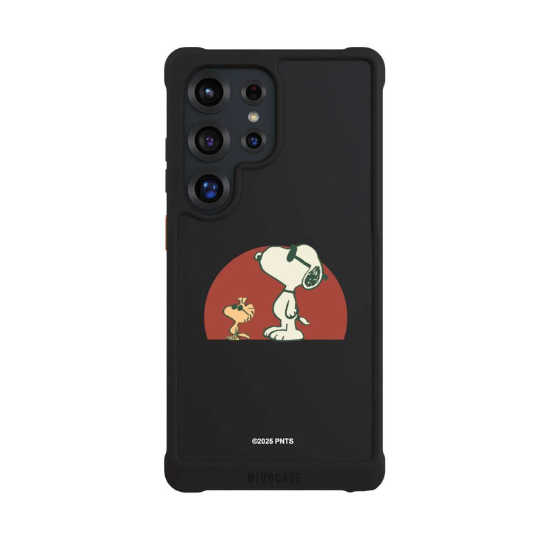 Galaxy S25 Ultra NIVOmax Snoopy Woodstock Far Out transparent