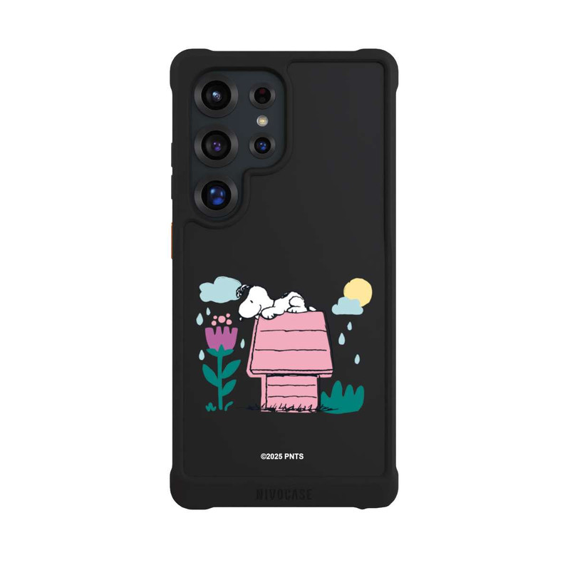 Galaxy S25 Ultra NIVOmax Snoopy Hundehütte Frühling transparent