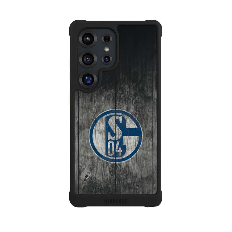 Galaxy S25 Ultra NIVOmax Schalke 04 Holz Look