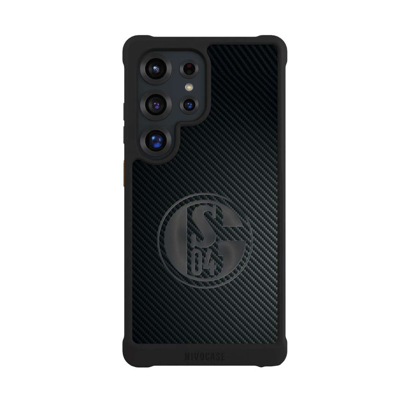 Galaxy S25 Ultra NIVOmax Schalke 04 Carbon Look
