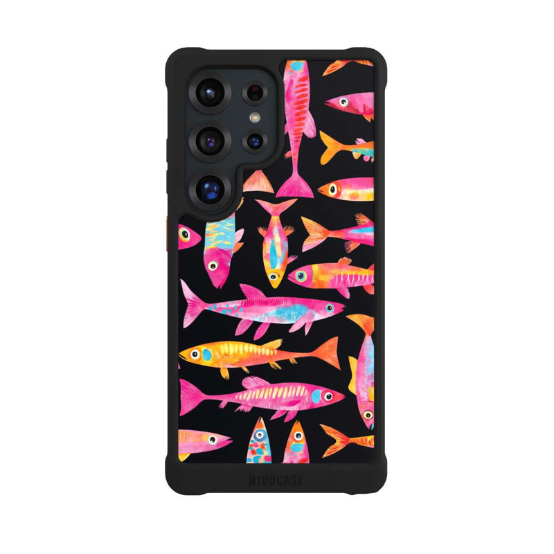 Galaxy S25 Ultra NIVOmax Funky Fish Parade avec IA