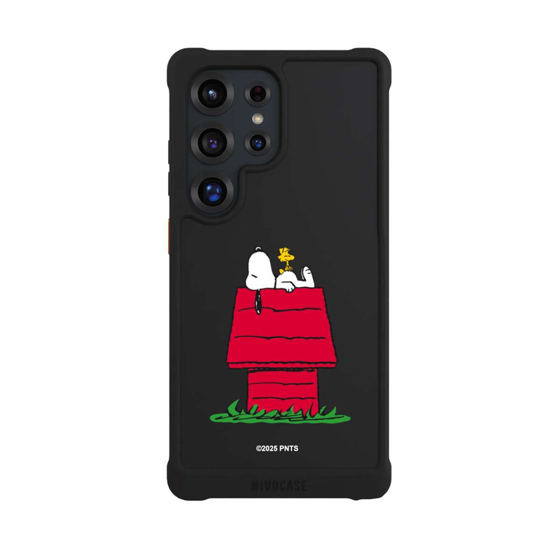 Galaxy S25 Ultra NIVOmax Snoopy and Woodstock Classic transparent