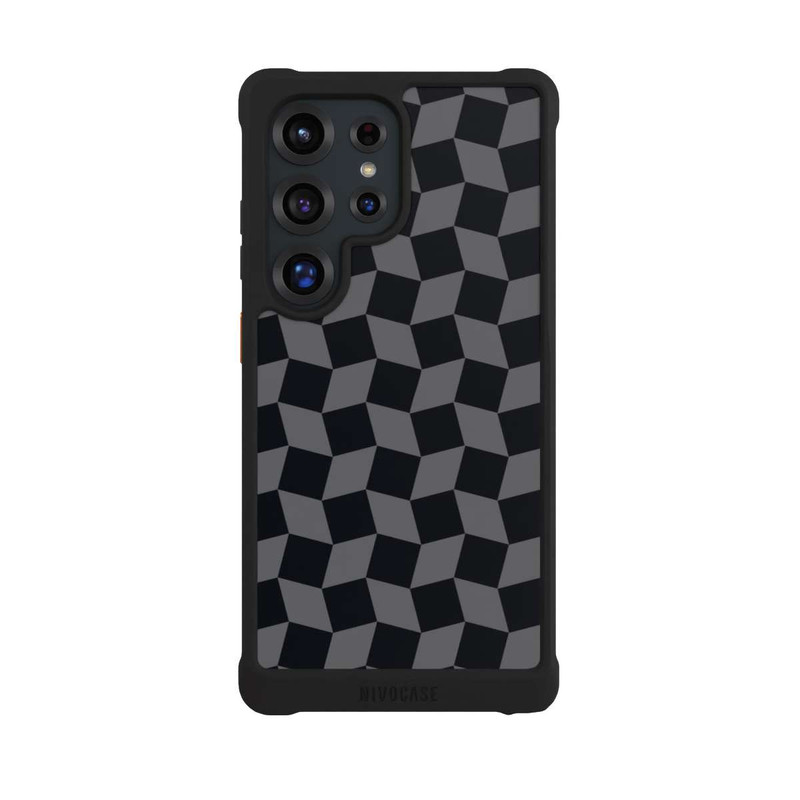 Galaxy S25 Ultra NIVOmax 3D Würfel-Muster Effektt