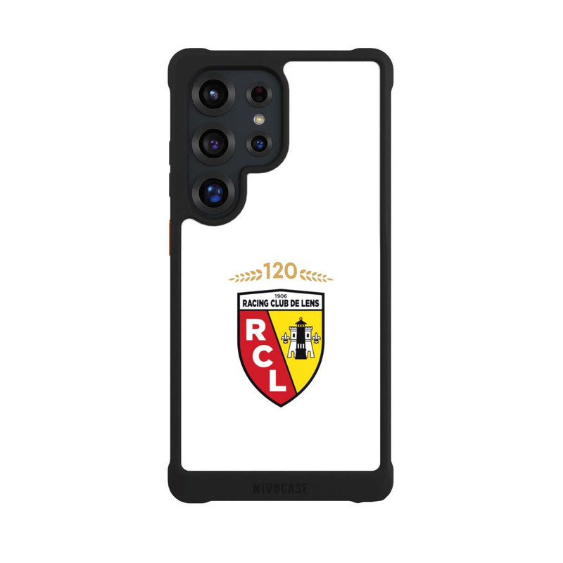 Galaxy S25 Ultra NIVOmax RC Lens 120 Jahre Jubiläums Logo weiß