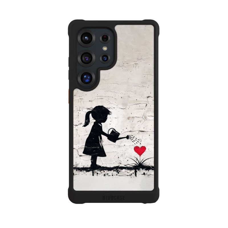Galaxy S25 Ultra NIVOmax Girl Watering Bunch of Flowers 
