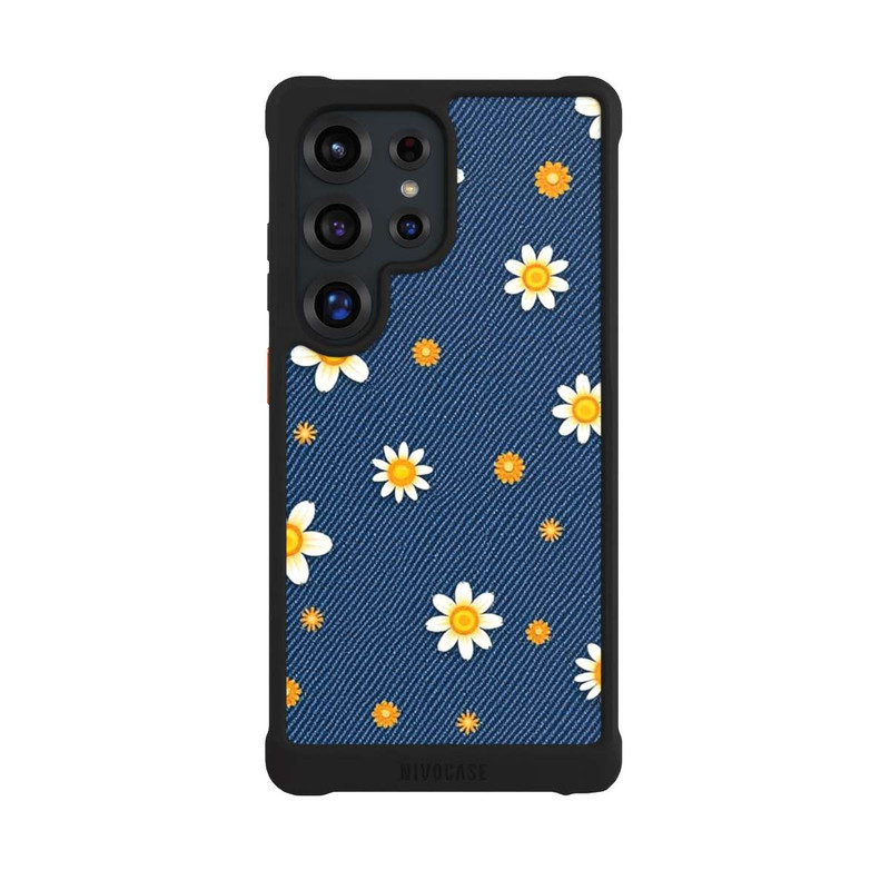 Galaxy S25 Ultra NIVOmax Jeans Flowers with AI