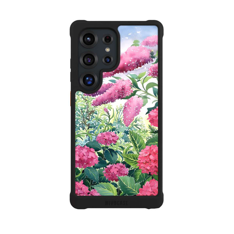 Galaxy S25 Ultra NIVOmax Garden Hydrangeas and Buddleia by Christopher Ryland