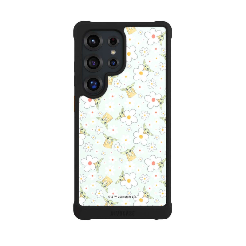 Galaxy S25 Ultra NIVOmax Baby Yoda Flower Pattern