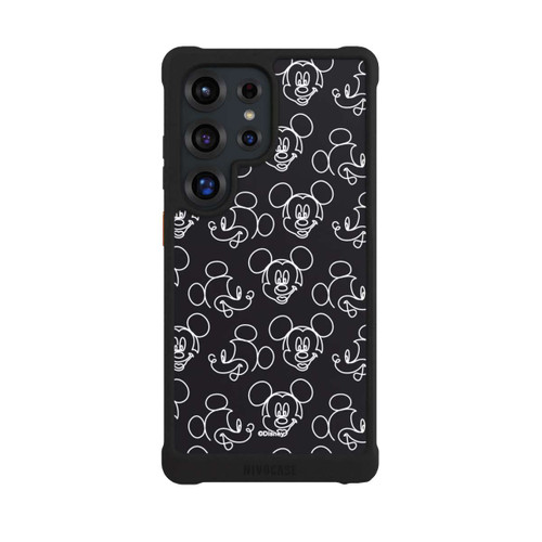 Samsung Galaxy S25 Ultra NIVOmax Disney Mickey Muster Schwarz