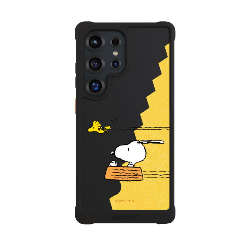 Galaxy S25 Ultra NIVOmax Peanuts-Snoopy und Woodstock Transparent