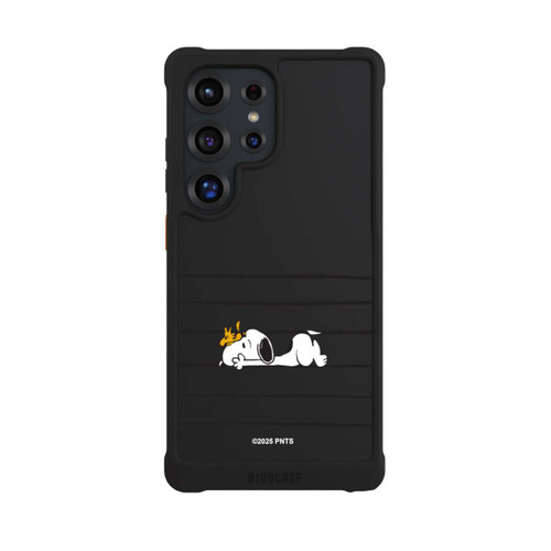 Samsung Galaxy S25 Ultra NIVOmax Snoopy Woodstock Stripes Peanuts Transparent