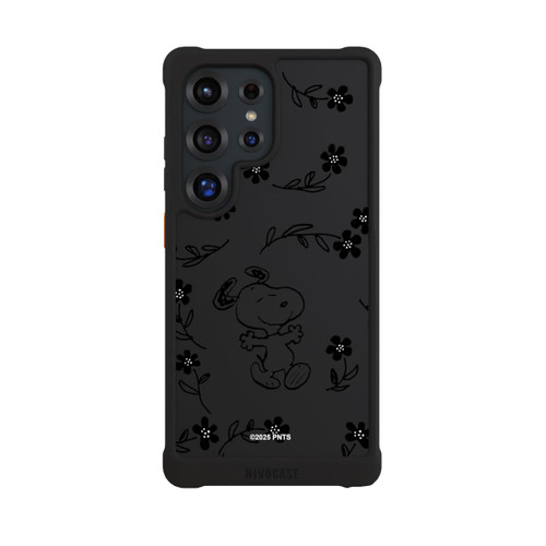 Samsung Galaxy S25 Ultra NIVOmax Snoopy und Flowers Transparent