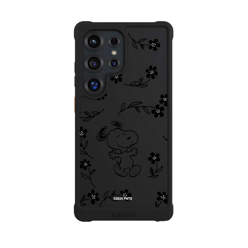 Galaxy S25 Ultra NIVOmax Snoopy und Flowers Transparent