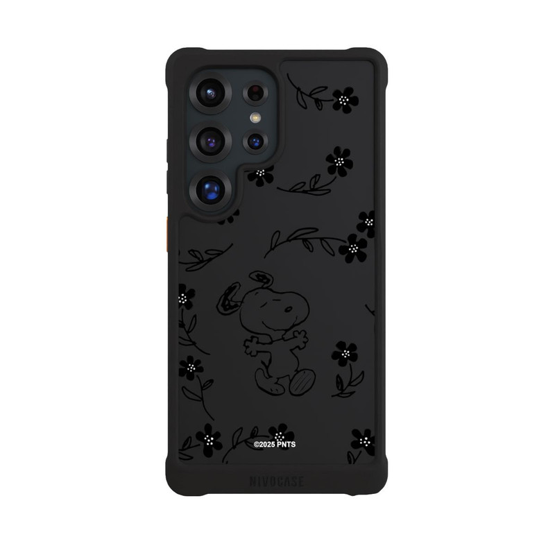 Galaxy S25 Ultra NIVOmax Snoopy und Flowers Transparent