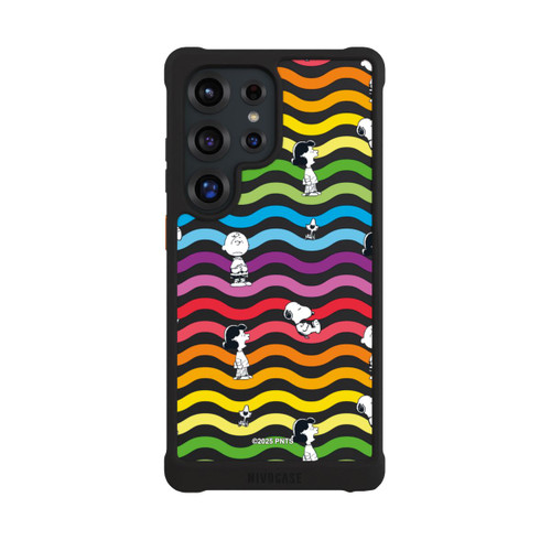 Samsung Galaxy S25 Ultra NIVOmax Snoopy Pattern Rainbow Transparent