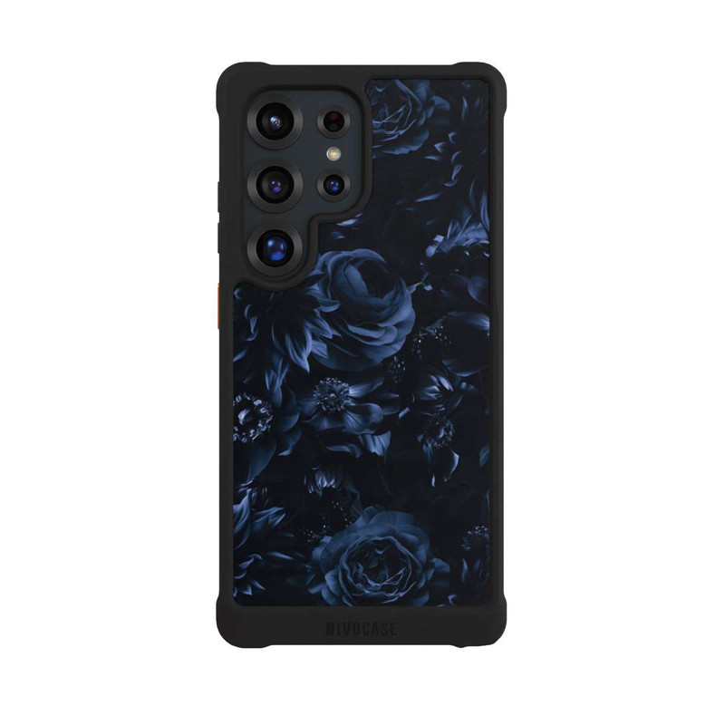 Galaxy S25 Ultra NIVOmax Shadow Flowers Blue