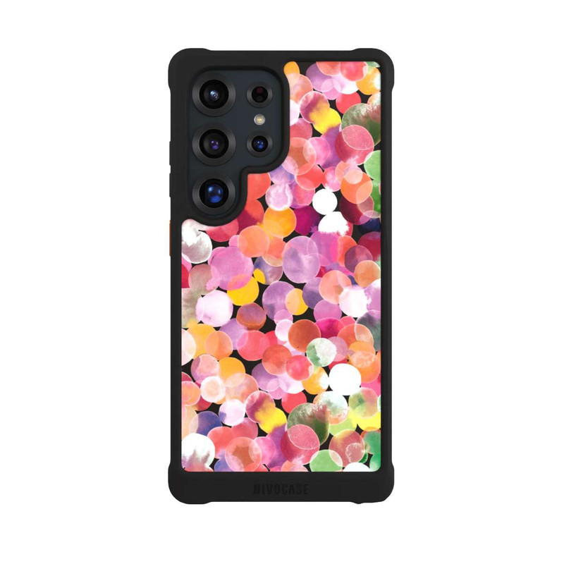 Galaxy S25 Ultra NIVOmax Colorful Watercolor Dots