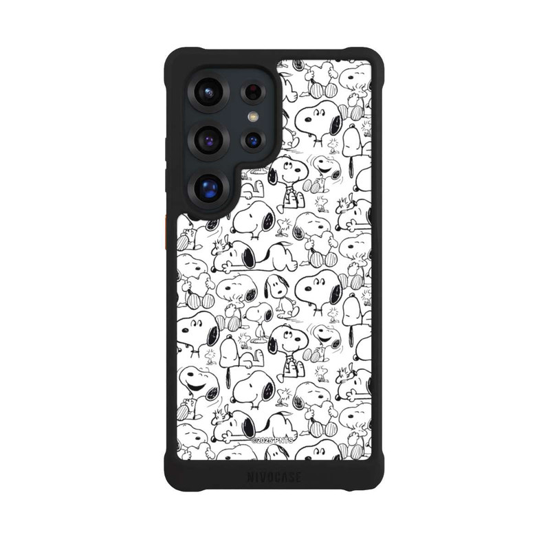 Galaxy S25 Ultra NIVOmax Classic Snoopy Pattern White