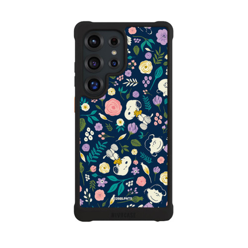Samsung Galaxy S25 Ultra NIVOmax Peanuts Dark Flower Pattern