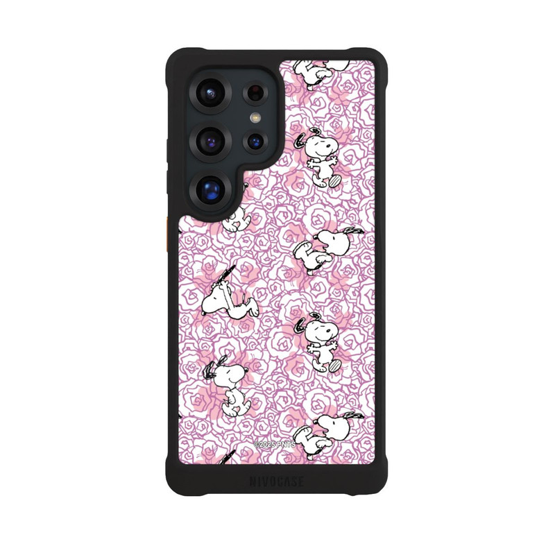 Galaxy S25 Ultra NIVOmax Peanuts Pink Roses Pattern