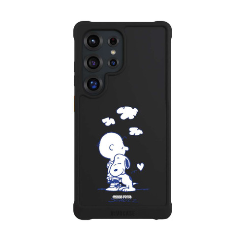 Samsung Galaxy S25 Ultra NIVOmax Peanuts Charlie Brown Snoopy Hug Transparent