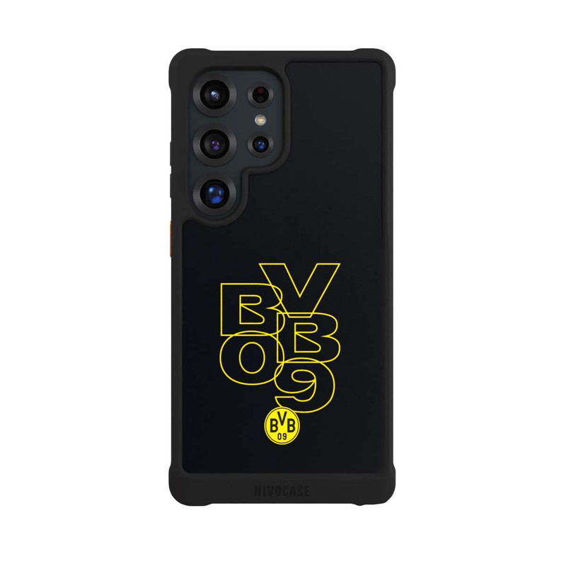 Galaxy S25 Ultra NIVOmax BVB09 Gelb Schwarz