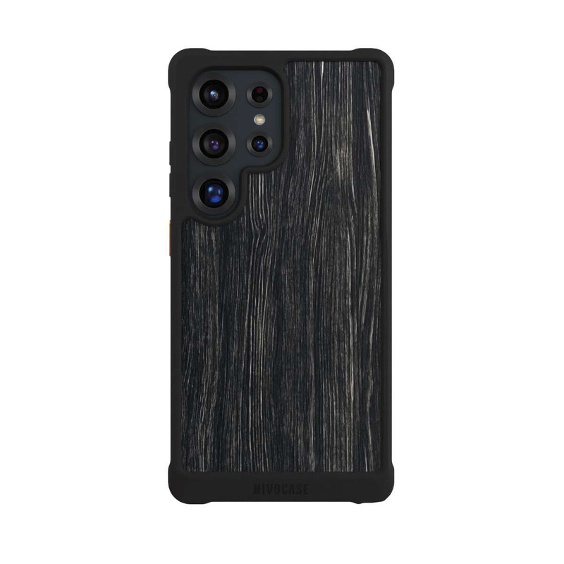 Galaxy S25 Ultra NIVOmax Dark Wood Texture
