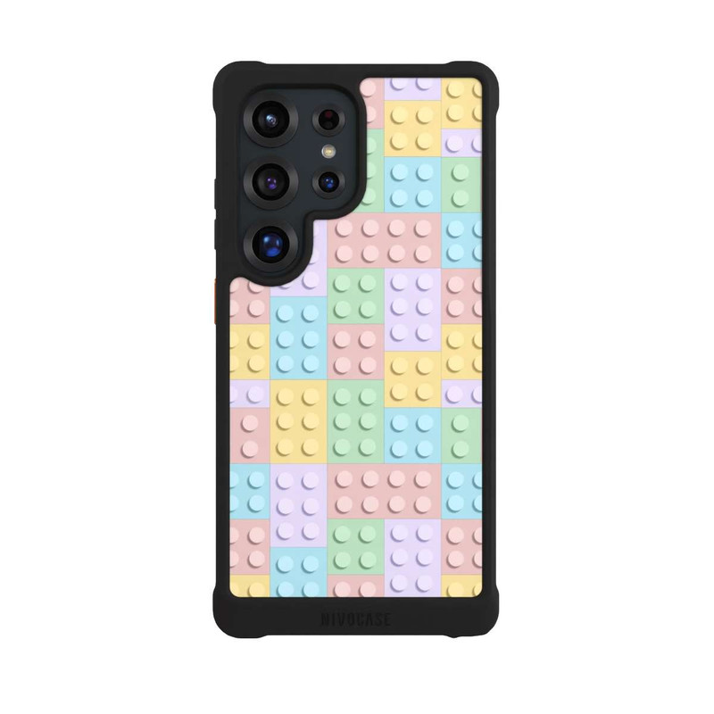 Galaxy S25 Ultra NIVOmax Buntes Blockmuster