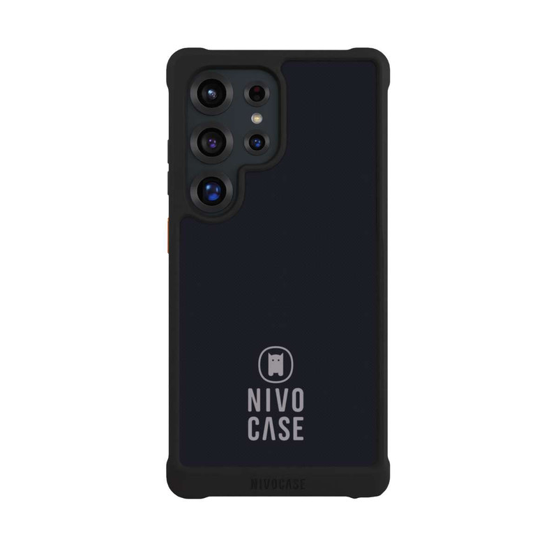 Galaxy S25 Ultra NIVOmax Nivocase Logo Black Grey