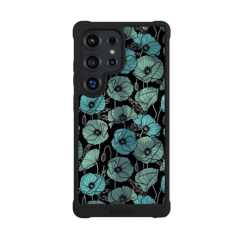 Samsung Galaxy S25 Ultra NIVOmax Coquelicots d'Été Verts