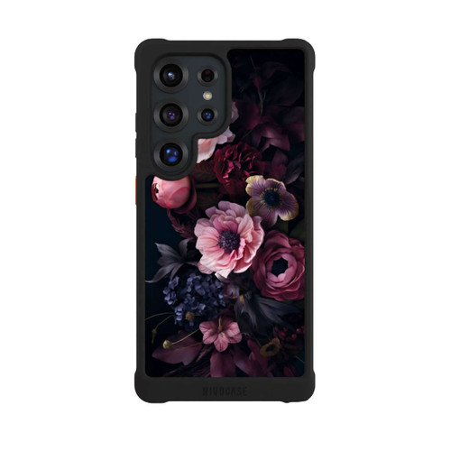Samsung Galaxy S25 Ultra NIVOmax Rosa Blumenbild mit Pfingstrosen auf dunklem Hintergrund Mit KI