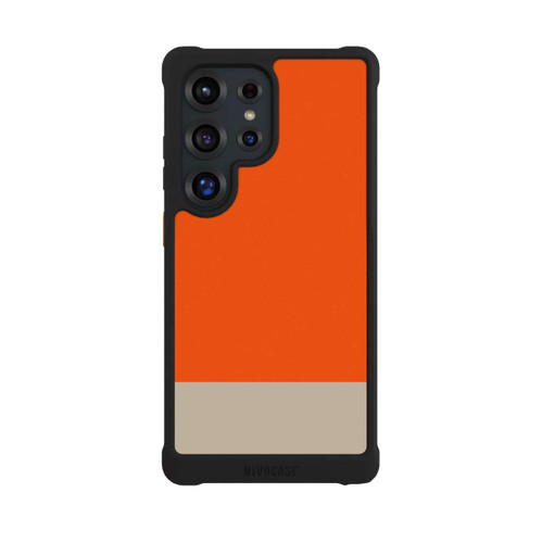 Samsung Galaxy S25 Ultra NIVOmax Combinaison de Couleurs Orange et Beige