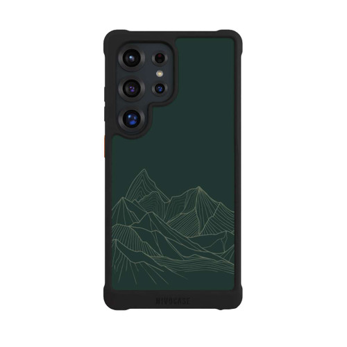 Samsung Galaxy S25 Ultra NIVOmax Berg Line Art Grün