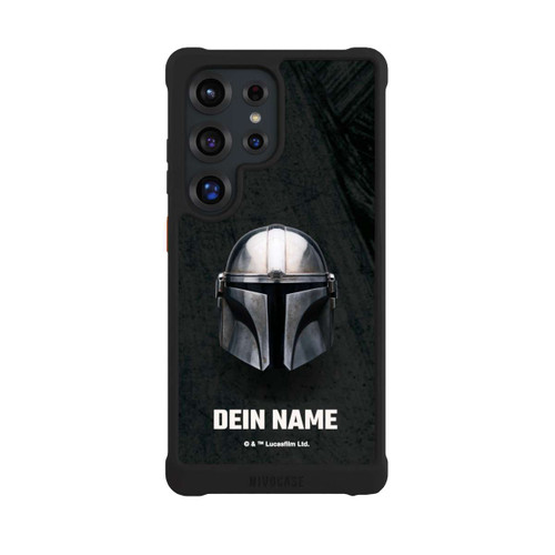 Samsung Galaxy S25 Ultra NIVOmax Star Wars Mandalorian Black Helmet Personalisierbar