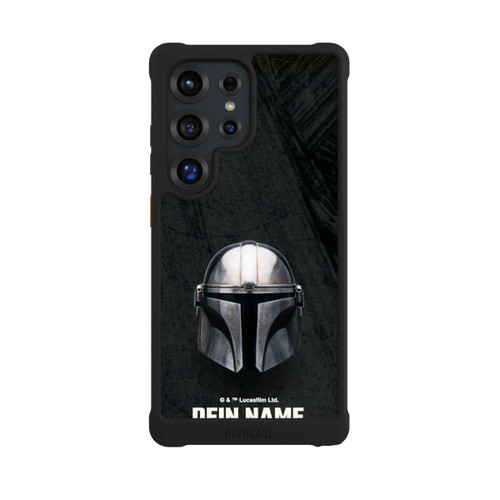 Samsung Galaxy S25 Ultra NIVOmax Star Wars Mandalorian Black Helmet Personalisierbar
