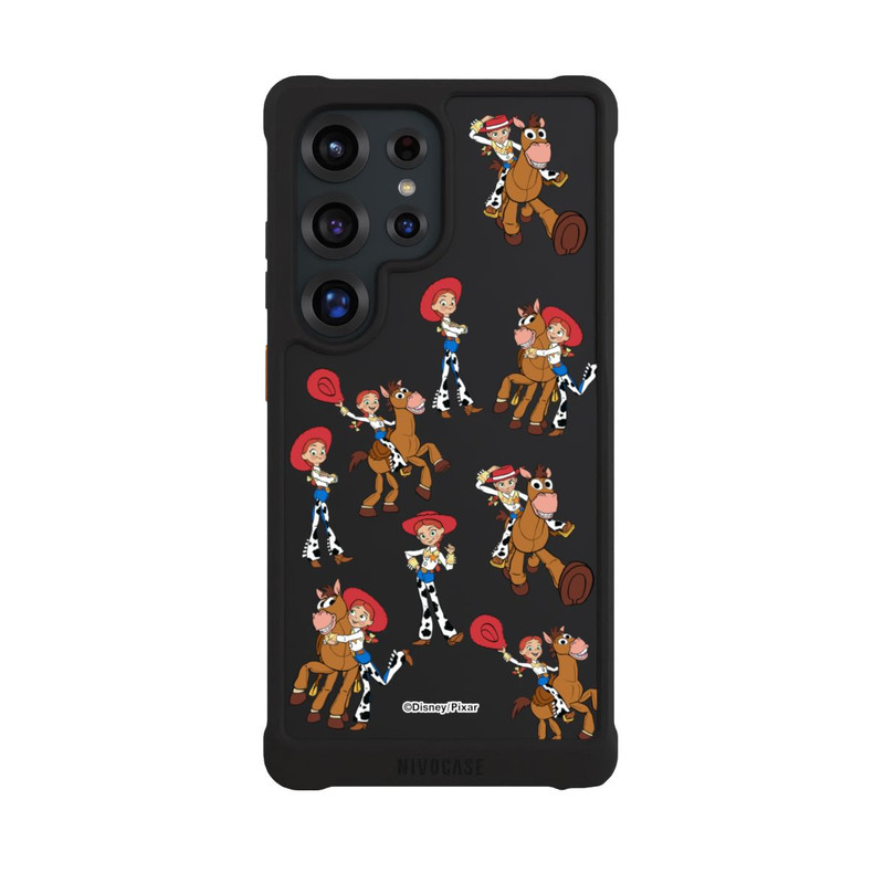 Galaxy S25 Ultra NIVOmax Toy Story 5 Jessie Cowboy Pattern Transparent